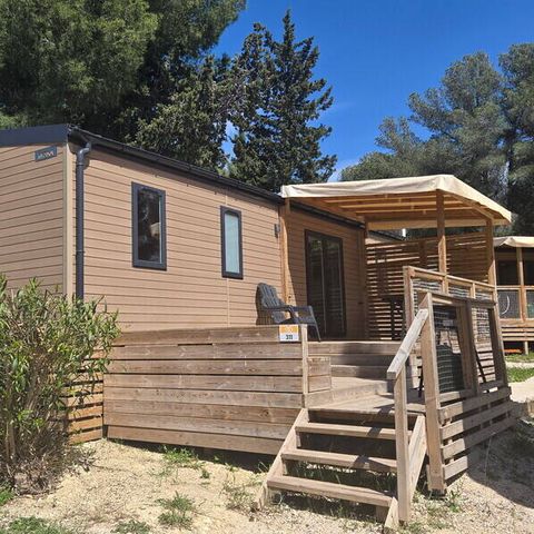 MOBILHOME 6 personnes - Mobil-home | Premium | 3 Ch. | 6 Pers. | Terrasse surélevée | 2 SDB | Clim.