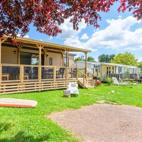 MOBILHOME 6 personnes - Ultimate Plus | 3 Ch. | 6 Pers. | Terrasse Lounge | 2 SDB | Clim. | TV