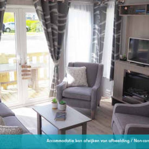 MOBILHOME 6 personnes - Chalet Large 3 chambres avec terrasse (6 pers)