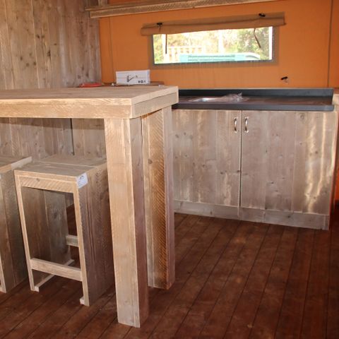 TENTE TOILE ET BOIS 5 personnes - Lodge Privilège Nature - 2 chambres