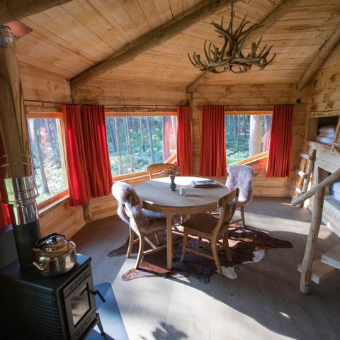 HÉBERGEMENT INSOLITE 5 personnes - Maison dans les arbres avec sauna