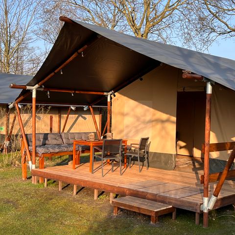 TENTE TOILE ET BOIS 4 personnes - Camping 'de Val' - Tente Safari 4 personnes