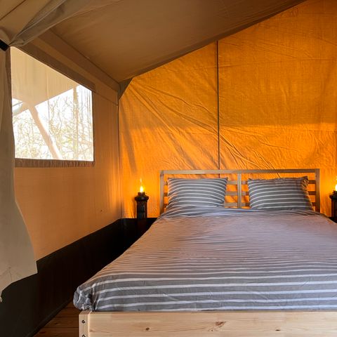 TENTE TOILE ET BOIS 4 personnes - Camping 'de Val' - Tente Safari 4 personnes
