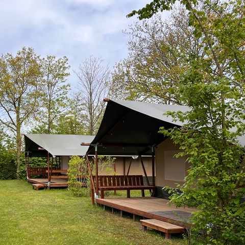 Tente en toile et en bois 4 personnes