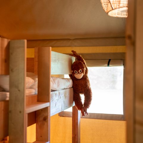 TENTE TOILE ET BOIS 6 personnes - Forest Lodge avec sanitaires