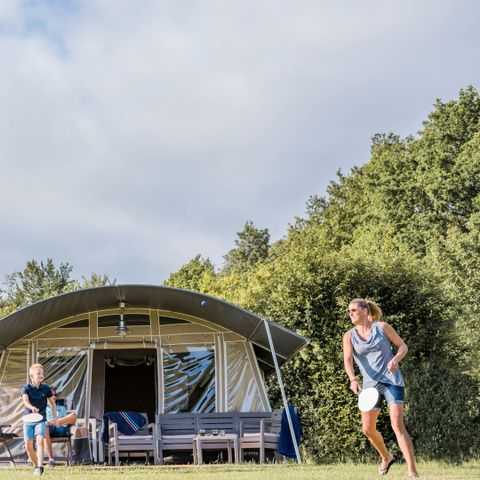 Tente en toile et en bois 5 personnes - Tente safari