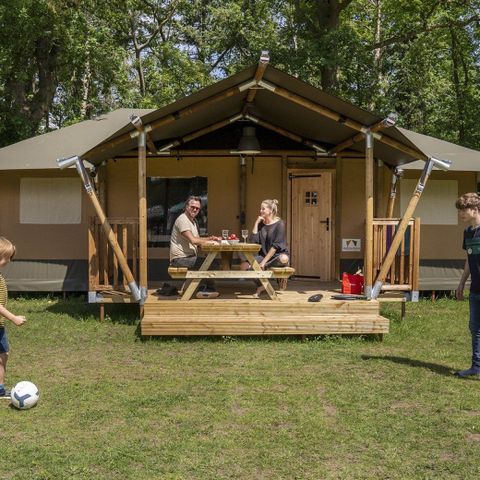 Tente en toile et en bois 7 personnes - Tente safari « Aap »