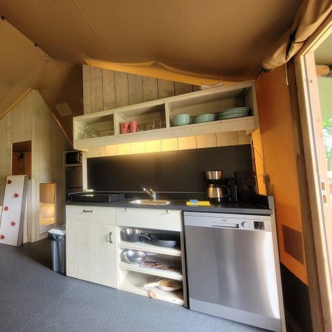 TENTE TOILE ET BOIS 7 personnes - Tente safari « Aap »