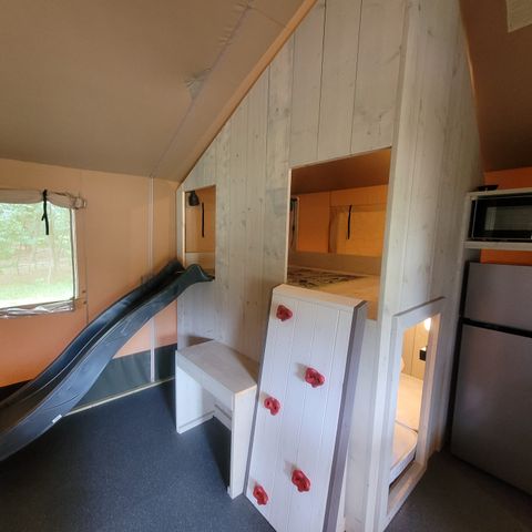 TENTE TOILE ET BOIS 7 personnes - Tente safari « Aap »