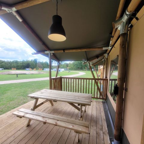 TENTE TOILE ET BOIS 7 personnes - Tente safari « Aap »