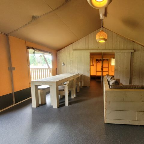 TENTE TOILE ET BOIS 7 personnes - Tente safari « Aap »