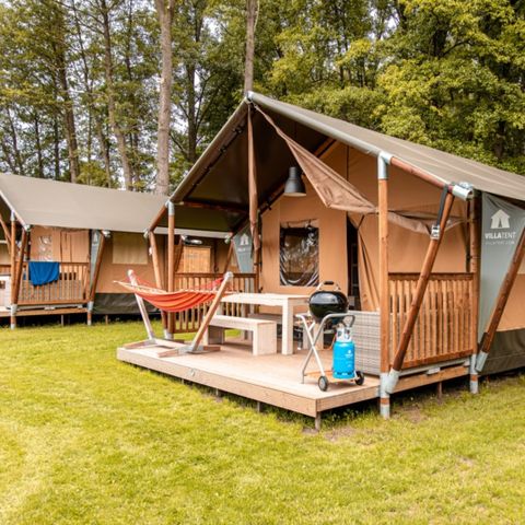 Tente en toile et en bois 6 personnes - Tente de camping