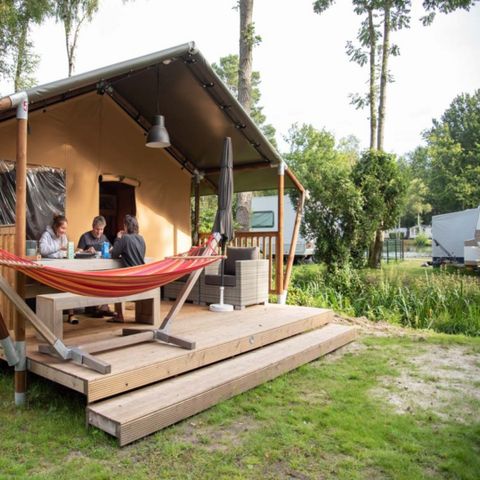 Tente en toile et en bois 6 personnes - Tente de camping