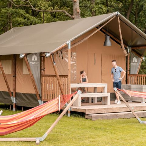 Tente en toile et en bois 6 personnes - Tente de camping