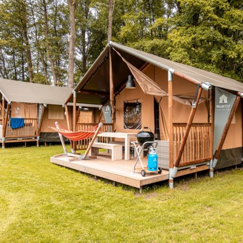 Tente en toile et en bois 6 personnes - Tente de camping