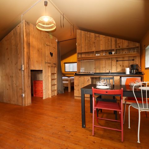 TENTE TOILE ET BOIS 7 personnes - Tente safari