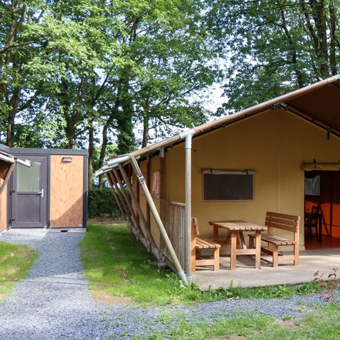 TENTE TOILE ET BOIS 7 personnes - Tente safari