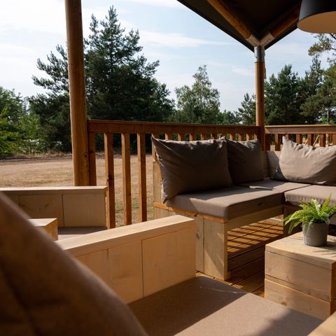 Tente en toile et en bois 7 personnes - Tente de camping