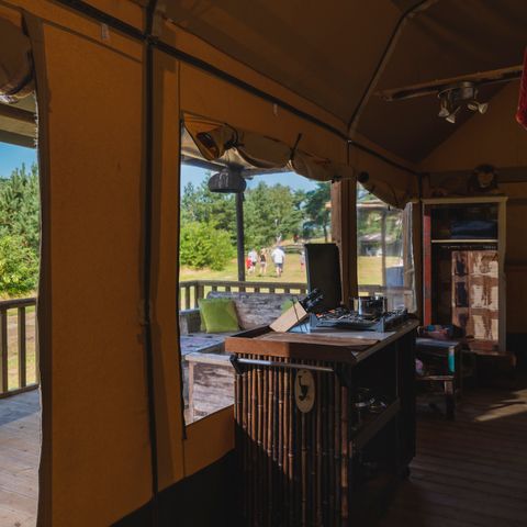 Tente en toile et en bois 5 personnes - Tente de camping