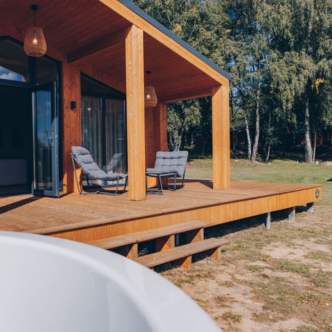 Lodge 4 personnes - Beach View Scandi avec jacuzzi