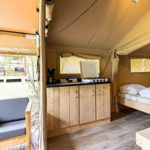 TENTE TOILE ET BOIS 4 personnes - Comet