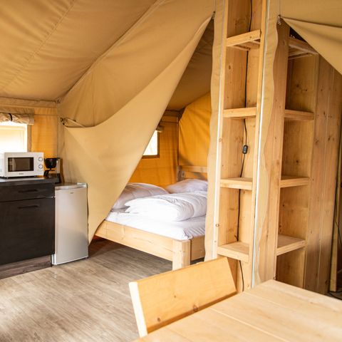 TENTE TOILE ET BOIS 5 personnes - Tente safari