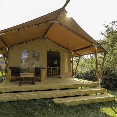 Tente en toile et en bois 5 personnes - Comet 27