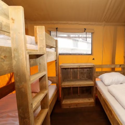 TENTE TOILE ET BOIS 8 personnes - Camping Liefrange - Tente Safari