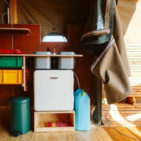 Tente en toile et en bois 4 personnes - Tente enveloppante