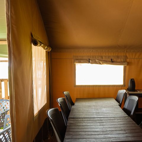 Tente en toile et en bois 6 personnes