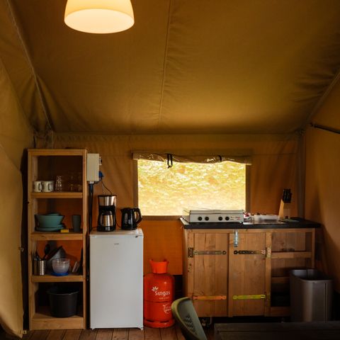 Tente en toile et en bois 6 personnes