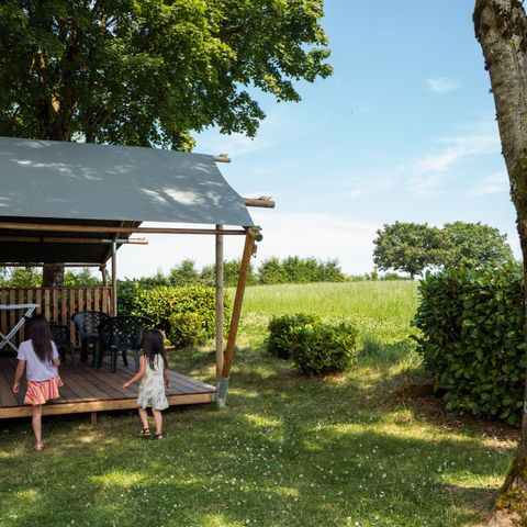 Tente en toile et en bois 6 personnes