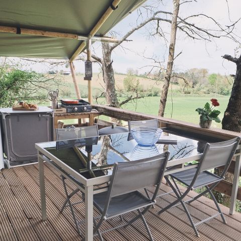 TENTE TOILE ET BOIS 5 personnes