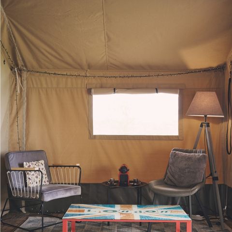 Tente en toile et en bois 5 personnes
