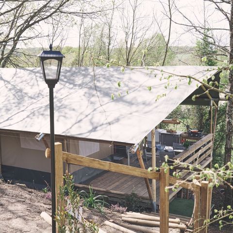 Tente en toile et en bois 5 personnes