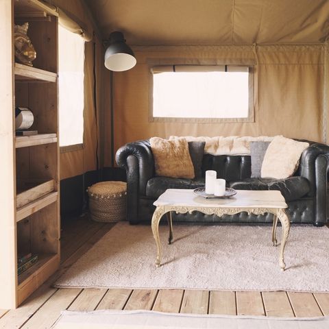 Tente en toile et en bois 4 personnes