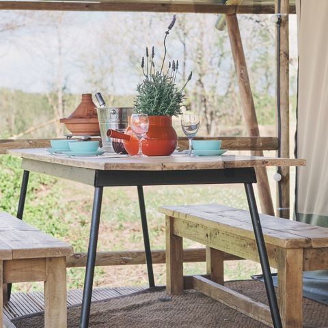 Tente en toile et en bois 4 personnes