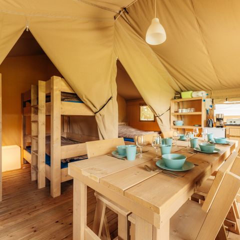 TENTE TOILE ET BOIS 6 personnes