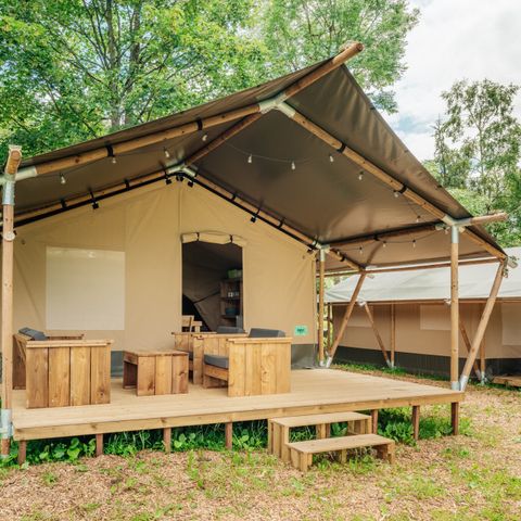 TENTE TOILE ET BOIS 4 personnes - Confort