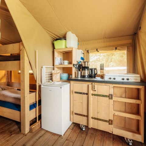 TENTE TOILE ET BOIS 4 personnes