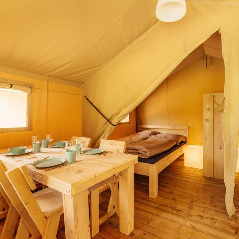 Tente en toile et en bois 4 personnes