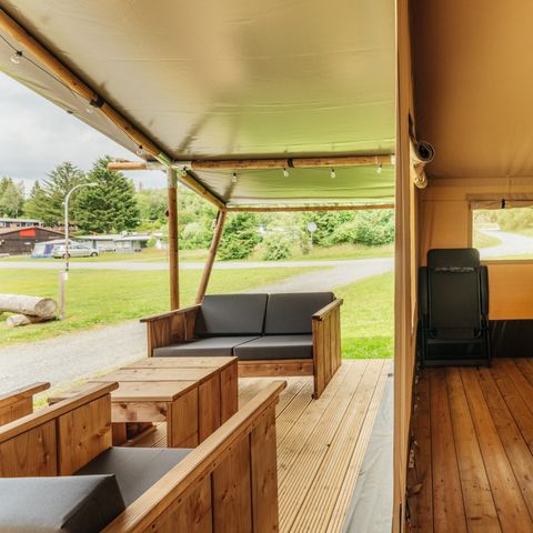 Tente en toile et en bois 4 personnes