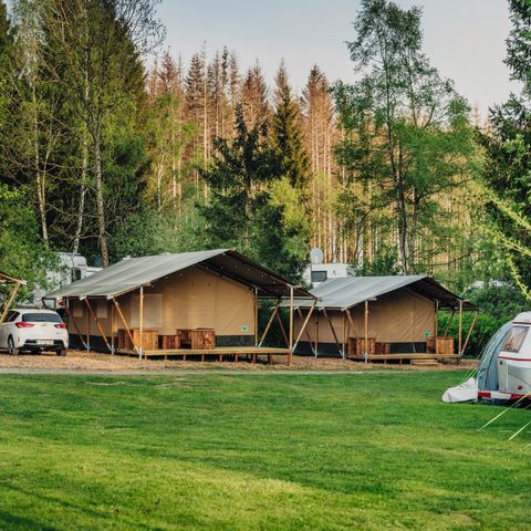 Tente en toile et en bois 6 personnes