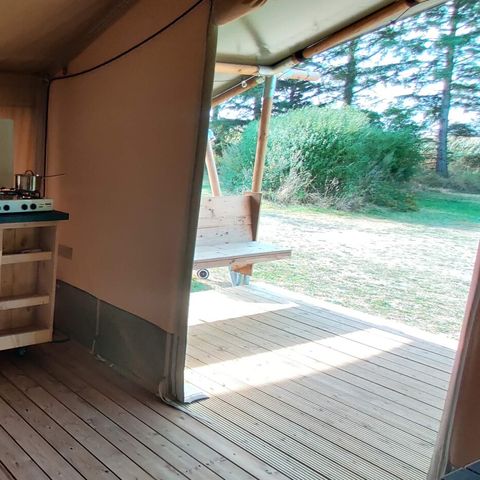 Tente en toile et en bois 6 personnes