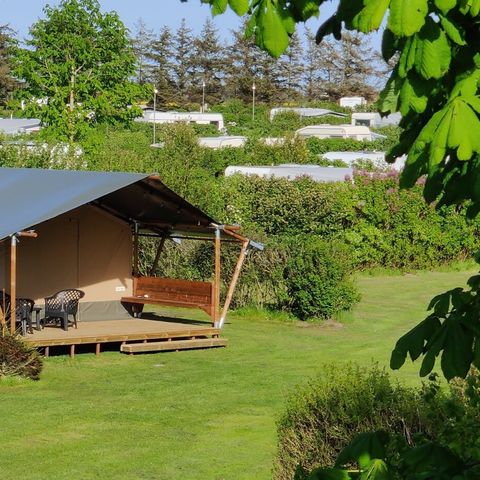 Tente en toile et en bois 6 personnes