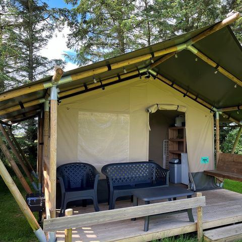 Tente en toile et en bois 4 personnes