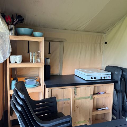 Tente en toile et en bois 4 personnes