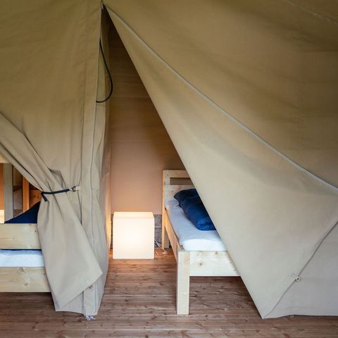 Tente en toile et en bois 6 personnes
