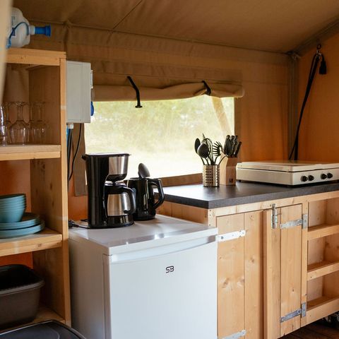 Tente en toile et en bois 6 personnes