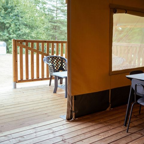Tente en toile et en bois 6 personnes